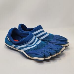 Adidas Men Adipure Trainer Running Shoes Size 11 Minimalist Barefoot Blue Mesh